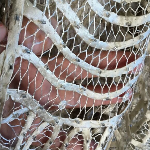 Soulmates Women New 2 Pc Crochet 100% Silk Hand‎ Crafted Top,Jacket /Blazer - Picture 4 of 14